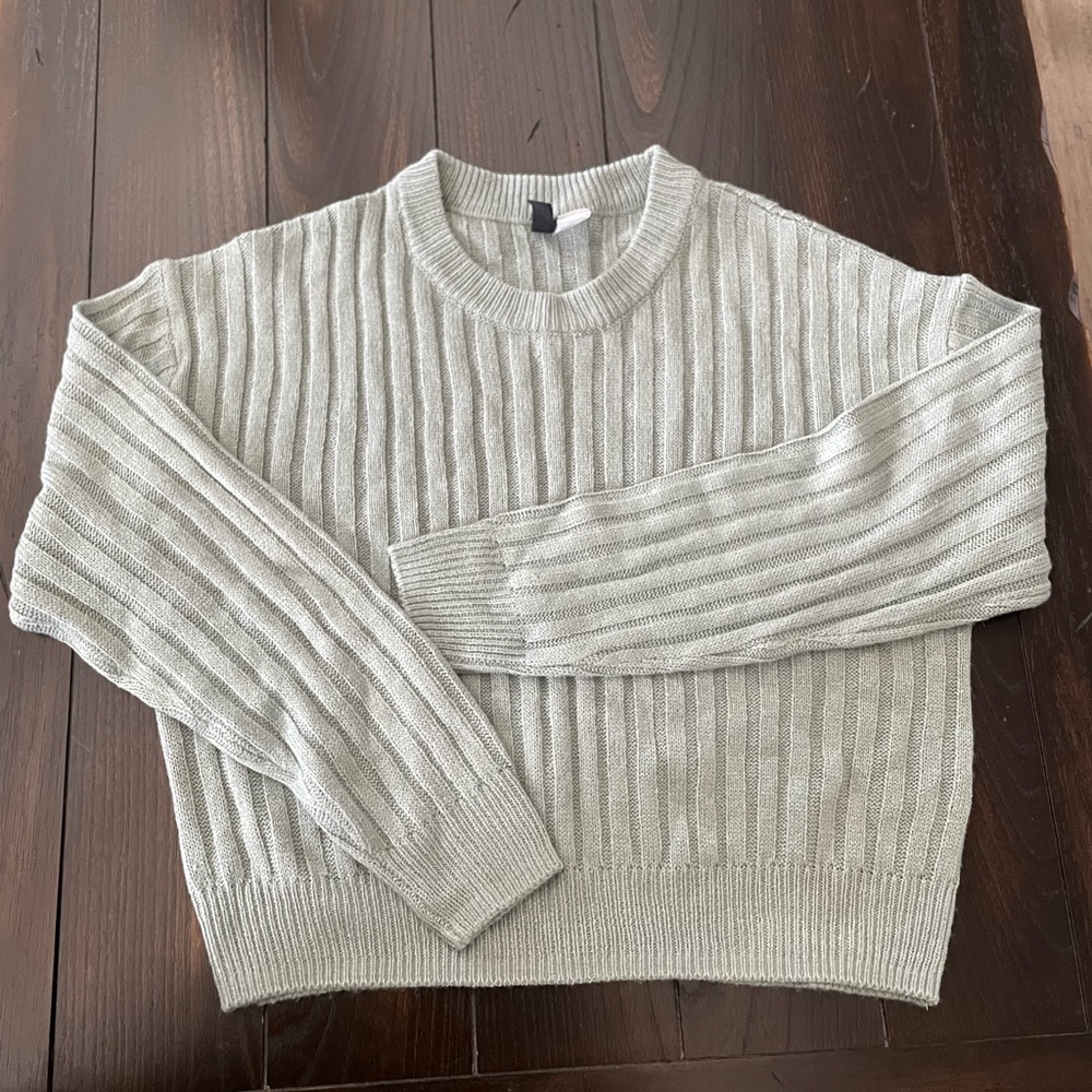 Sea foam green knit sweater